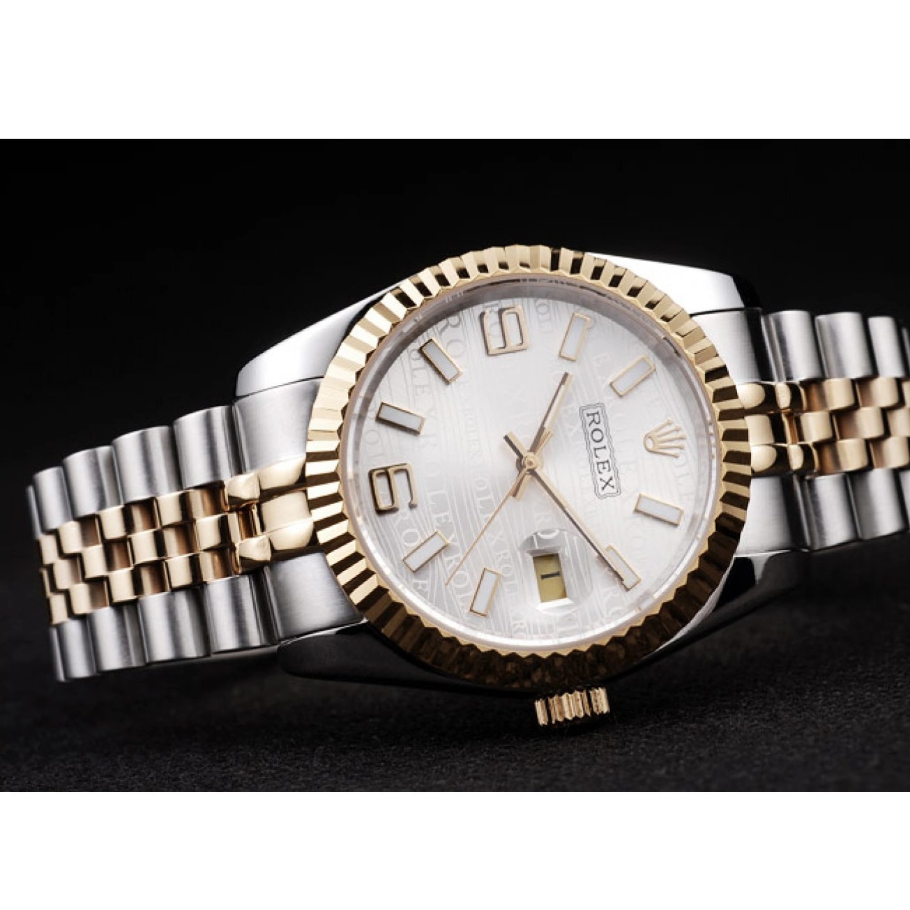 Good Copy Rolex Watches Silver Two Steel Dial 18k DateJust Rolex 98084 Tone Gold Stainless Plated 0619